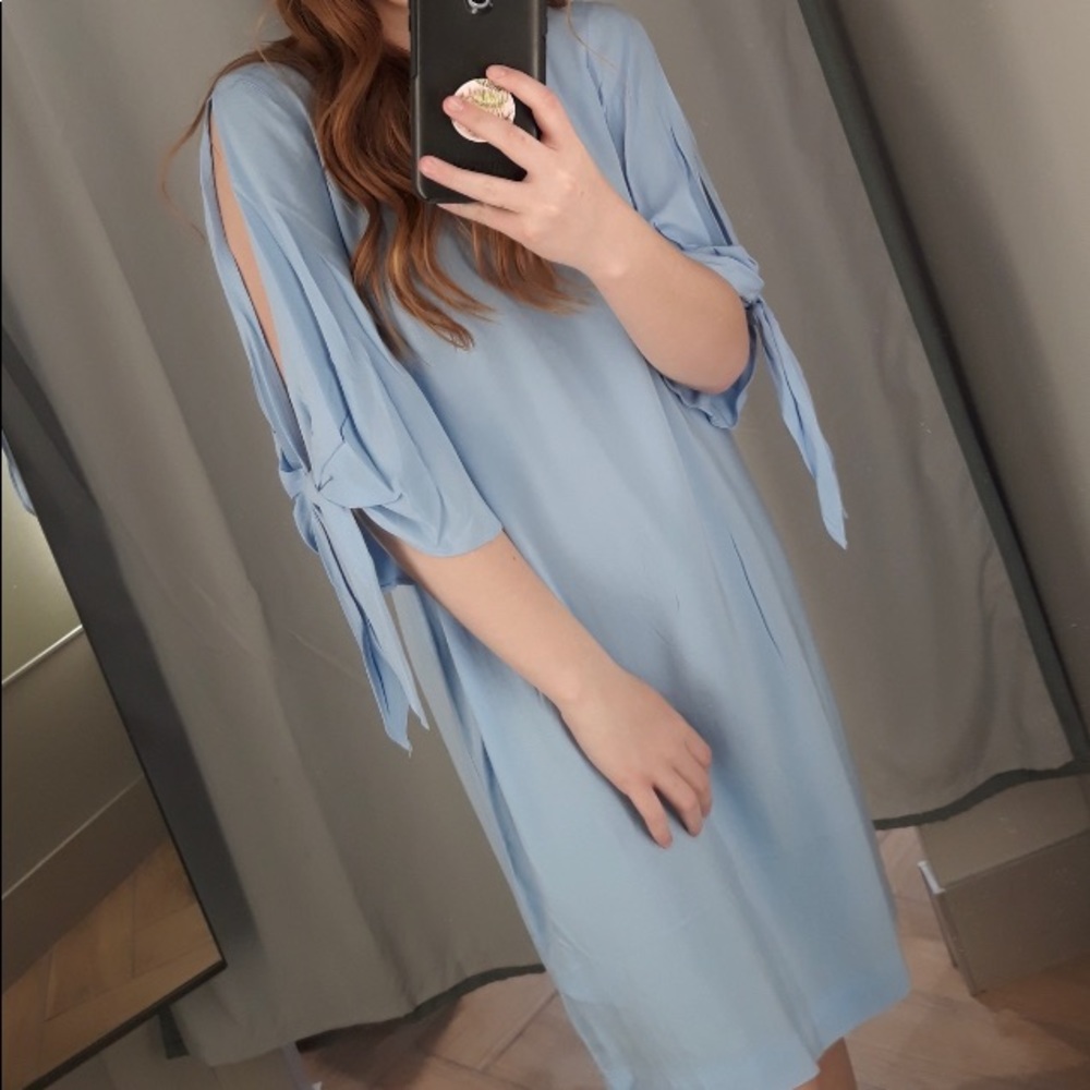 Casual blue women’s dress
